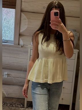 Butter Yellow Zara Knit top